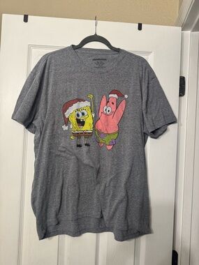 Nickelodeon Gray Graphic Tee with Pink Character Accent